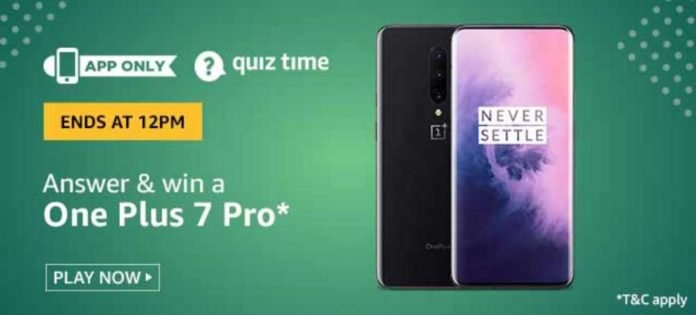 Amazon Daily Quiz Answers [17 Nov 2019] - Win OnePlus 7 Pro