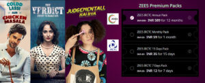 IRCTC ZEE5 Offer - Up To 50% Off On Premium Packs