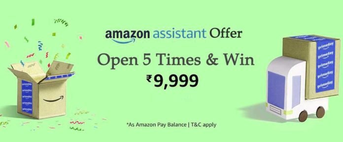 Open Amazon Assistant 5 Times - Win Rs.9,999 Open Amazon Assistant 5 Times - Win Rs.9,999