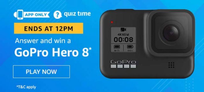 Amazon Quiz Answers [13 Dec 2019] - Win GoPro Hero 8