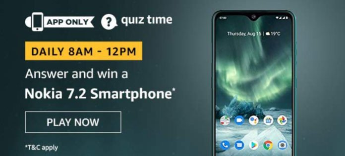 Amazon Daily Quiz Answers [4 Dec 2019] - Win Nokia 7.2 Smartphone