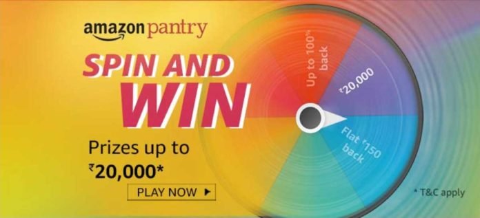 Amazon-Pantry-Spin-And-Win-Dec-2019 Amazon Pantry Spin And Win - Prizes Up To Rs.20,000 (Till 14 Jan 2020)