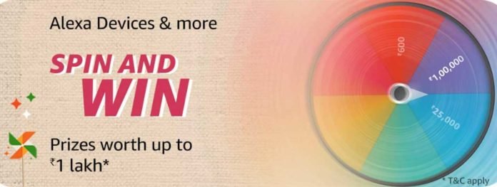 Amazon Great Indian Sale Spin And Win (17-22 Jan 2020) - Alexa Special Amazon Great Indian Sale Spin And Win (17-22 Jan 2020) - Alexa Special