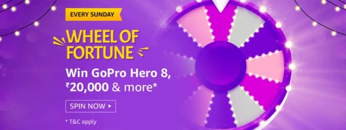 Amazon Wheel Of Fortune Spin And Win - GoPro Hero 8 (19 Jan 2020) Amazon Wheel Of Fortune Spin And Win - GoPro Hero 8 (19 Jan 2020)