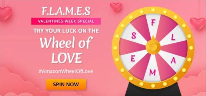 Amazon Wheel Of Love Spin And Win - Valentine's Week Special Amazon Wheel Of Love Spin And Win - Valentine's Week Special