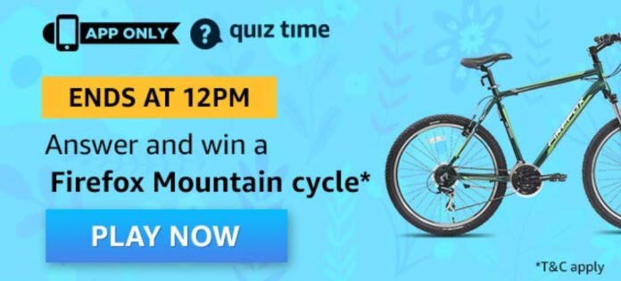 Amazon Quiz Answers - Win Firefox Mountain Cycle Amazon Quiz Answers - Win Firefox Mountain Cycle