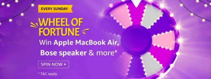 Amazon Wheel Of Fortune Spin And Win - MacBook Air Amazon Wheel Of Fortune Spin And Win - MacBook Air