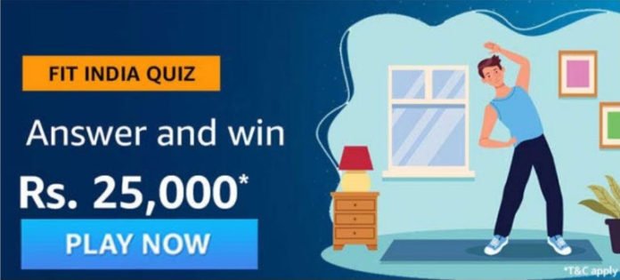 Amazon Fit India Quiz Answers - Win Rs.25,000 Amazon Fit India Quiz Answers - Win Rs.25,000
