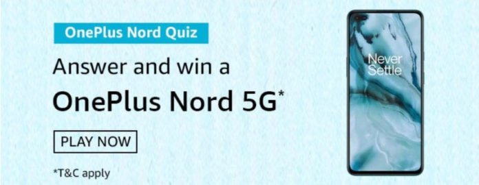 Amazon OnePlus Nord Quiz Answers - Win OnePlus Nord 5G Amazon OnePlus Nord Quiz Answers - Win OnePlus Nord 5G