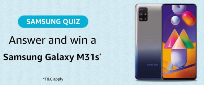 Amazon Samsung Quiz Answers - Win Galaxy M31s Amazon Samsung Quiz Answers - Win Galaxy M31s