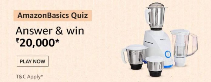 The AmazonBasics Quiz Answers - Win Rs.20,000 The AmazonBasics Quiz Answers - Win Rs.20,000