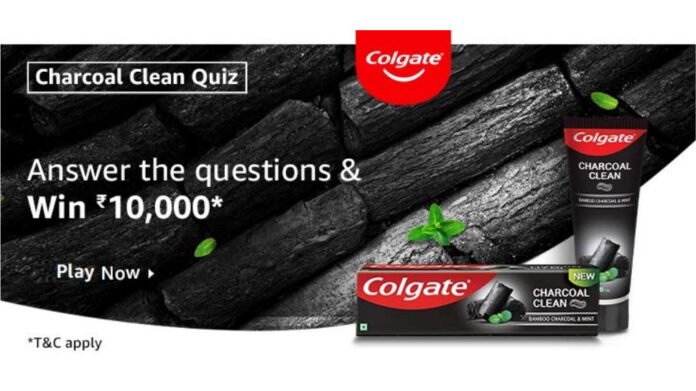Colgate Charcoal Clean Quiz Answers - Win Rs.10,000