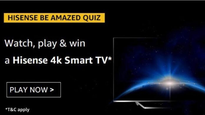 Amazon Hisense Be Amazed Quiz Answers - Win 4K Smart TV Amazon Hisense Be Amazed Quiz Answers - Win 4K Smart TV