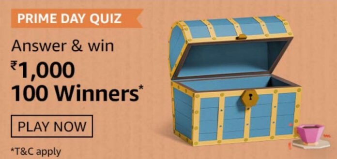 Amazon Prime Day Quiz Answers - Win Rs.1,000