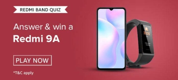 Amazon Redmi Band Quiz Answers - Get Reward Redmi 9A Amazon Redmi Band Quiz Answers - Get Reward Redmi 9A