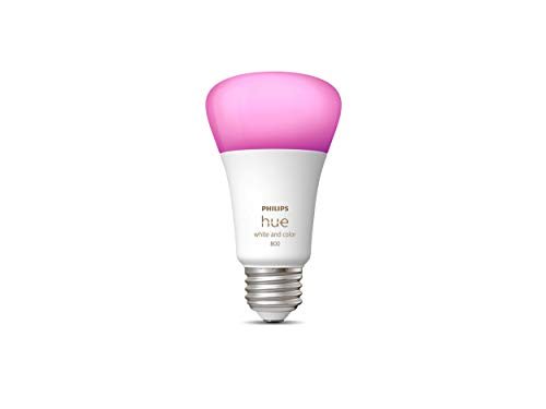 PHILIPS Hue Gen 3 Smart Light E27 Color Ambiance 9W Bulb, Bluetooth & Zigbee Compatible Hue Bridge Optional, Compatible with Alexa & Google Assistant, White, Pack of 1