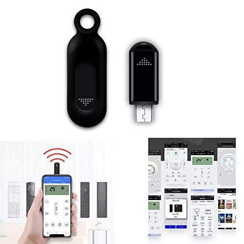 GetZget® Mini Smartphone IR Remote Controller Adapter for Android Mobile Mini Infrared Universal Control All in One Air Conditioner/Set top Box DTH/TV/DVD/STB/Bulb/Camera (Micro USB)