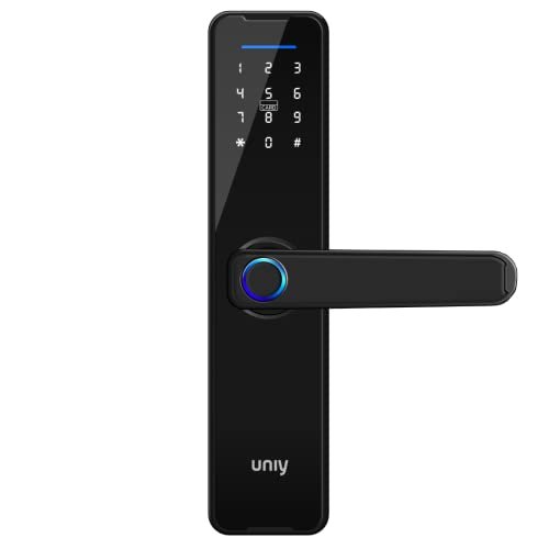 UNIY UY610 Smart Digital Door Lock Fingerprint,RFID,PIN Access & Manual UNIY UY610 Smart Digital Door Lock Fingerprint,RFID,PIN Access & Manual Key Included Mortise Features:Theft Alarm | Low Power Reminder|USB Key Support| 50 Finger Capacity|Suitable for 30mm-100mm Door fit with Right and Left Door handle adjustment (Black)