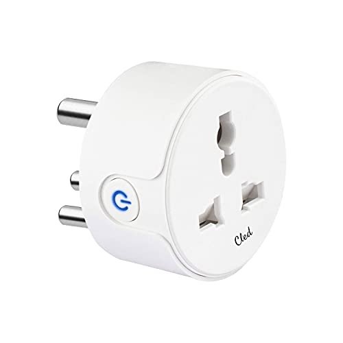 Cled 10A Smart Plug Wifi Easy Connect with Google Assistant and Alexa, Suitable for small appliances like TVs, Electric Kettle, Mobile, Laptop Chargers, Easy Setup