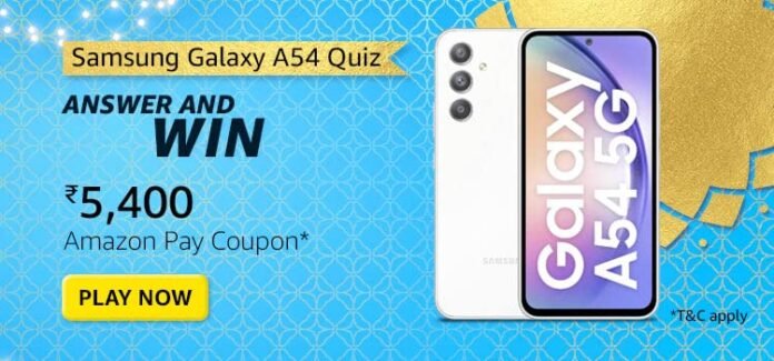 Amazon Samsung Galaxy A54 Quiz Answers What makes Galaxy A54 Amazon Samsung Galaxy A54 Quiz Answers What makes Galaxy A54 5G awesome