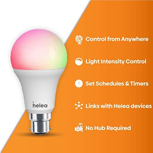 1697182362 383 Helea 12W Wi Fi Smart Bulb B22 Colour White Ambiance