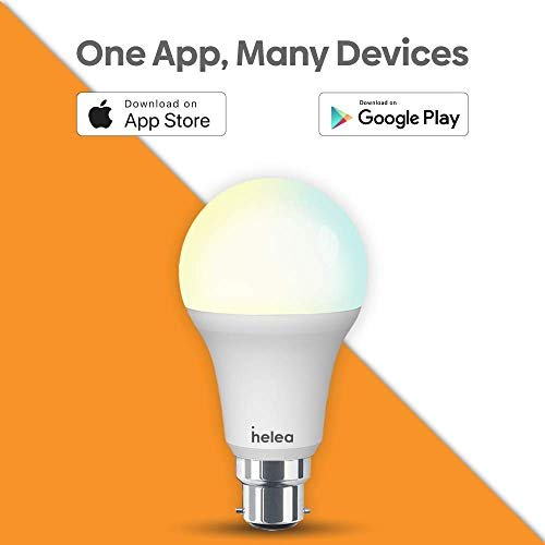 1697182362 521 Helea 12W Wi Fi Smart Bulb B22 Colour White Ambiance