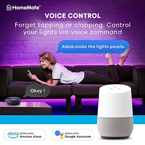 1697268799 814 HomeMate Wi Fi Multicolour Smart LED Strip Kit 5 Meters