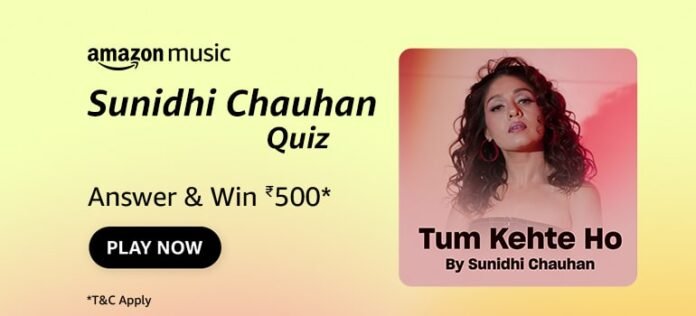 Amazon Sunidhi Chauhan Quiz Answers Which was Sunidhi Chauhan’s debut Amazon Sunidhi Chauhan Quiz Answers Which was Sunidhi Chauhan’s debut song?