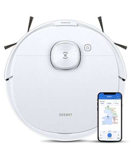 Ecovacs Deebot N8 Pro Robot Vacuum Cleaner - White