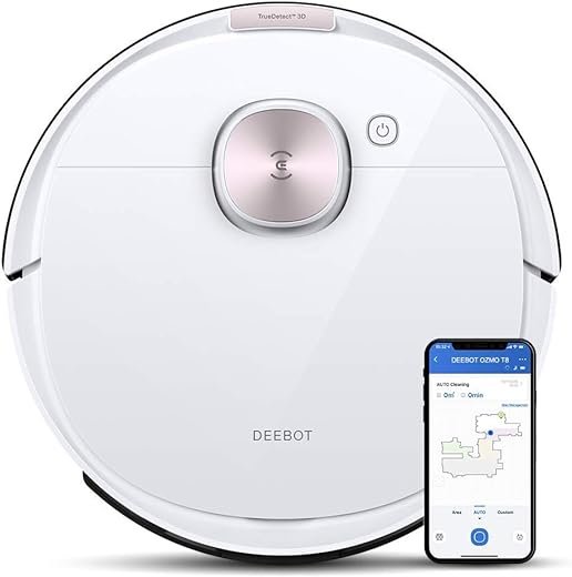 ECOVACS DEEBOT U2 PRO 2-in-1 Robotic Vacuum Cleaner with Mopping, Strong Suction, Free Pet Care Kit Included (Extra XL Dust Tank & Extra Silicon Brush) (T8)