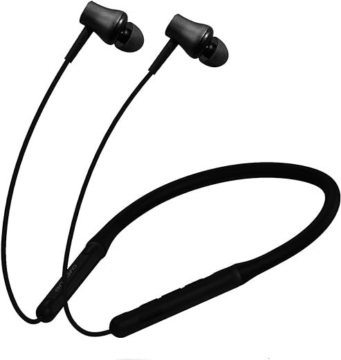 ENDEFO Sports Neckband in-Ear Bluetooth Wireless, Stereo HD Calling, and Audio, 10 Hours, Built-in mic, Play/Pause, and Volume Rockers Button (Black) (ENB71S)