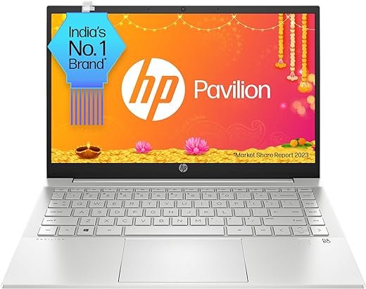 HP Pavilion 14, 11th Gen Intel Core i5-1155G7, 14-inch (35.6 cm), FHD, 16GB DDR4, 512GB SSD, Intel Iris Xe Graphics, FPR, Backlit KB, Audio by B&O (Win 11, MSO 2019, Silver, 1.41 kg), dv1001TU