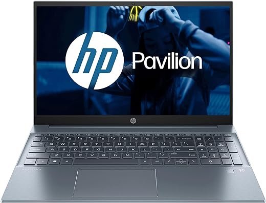 HP Pavilion 15, 12th Gen Intel Core i5-1240P, 15.6-inch (39.6 cm), FHD, 16GB DDR4, 512GB SSD, Intel Iris Xᵉ Graphics, FPR, Backlit KB, Audio by B&O (Win 11, MSO 2021, Blue, 1.74 kg), eg2035TU