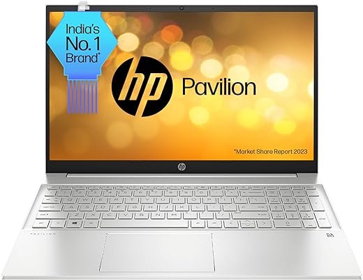 HP Pavilion 15, AMD Ryzen 5 5625U, 15.6-inch (39.6 cm), FHD, 16GB DDR4, 512GB SSD, AMD Radeon Graphics, FPR, Backlit KB, Audio by B&O, Thin & Light (Win 11, MSO 2021, Silver, 1.75 kg), eh2024AU