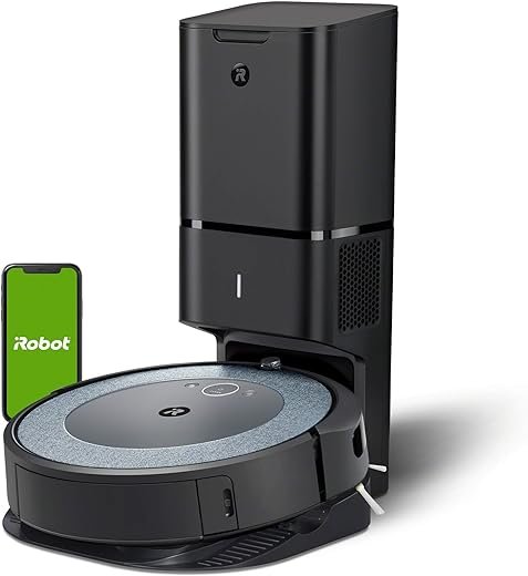 Irobot Roomba i3+(3552) Connected Mapping Robot Vacuum with Automatic Dirt Disposal - Dual Multi-Surface Rubber Brushes - Ideal for Pets