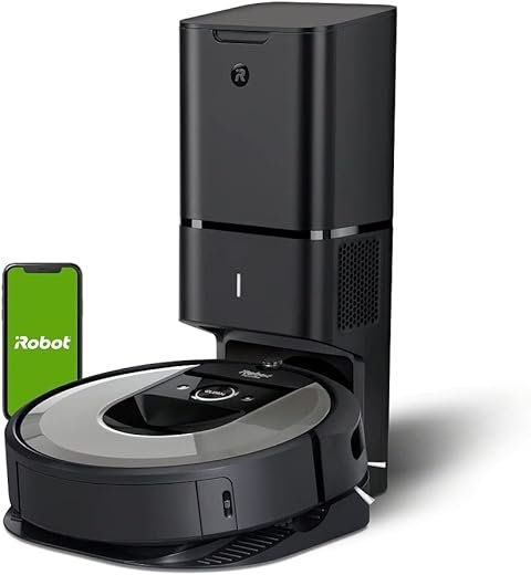 iRobot Roomba i7+ (i755640) WiFi connected Robot Vacuum with Automatic Dirt Disposal and Power-Lifting Suction and Dual Multi-Surface Rubber Brushes - Ideal for Pets - Learns, Maps, and Adapts to home