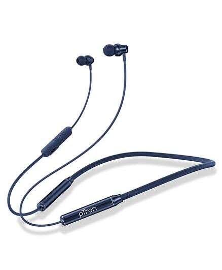 pTron Tangent Urban with 60Hrs Playtime, ENC Wireless Bluetooth 5.3 Neckband - Blue