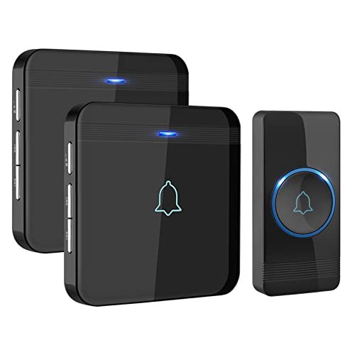AVANTEK D-3B Waterproof Chime Kit Wireless Doorbell Operating at Over AVANTEK D-3B Waterproof Chime Kit Wireless Doorbell Operating at Over 1300 Feet with 2 Plug-in Receivers, CD Quality Sound and LED Flash, 52 Melodies to Choose From