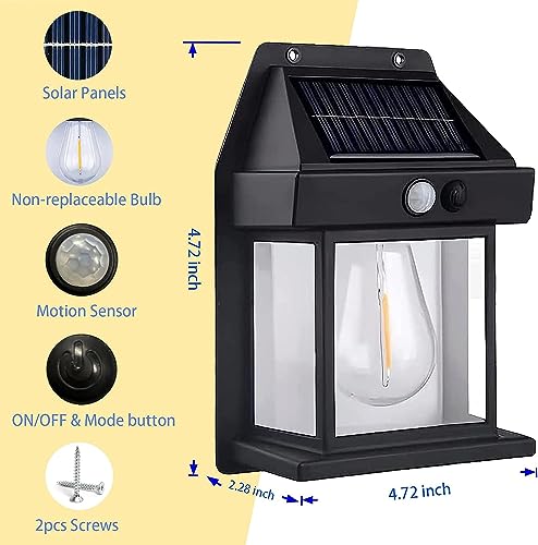 1699084574 373 HKV Solar Wall Lights Outdoor Wireless Dusk to Dawn Porch