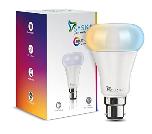Syska Smart Pumpkin Wi-Fi 9W Bulb 3IN1 CCT (Color 3000K-4000K-6500K) Syska Smart Pumpkin Wi-Fi 9W Bulb 3IN1 CCT (Color 3000K-4000K-6500K)