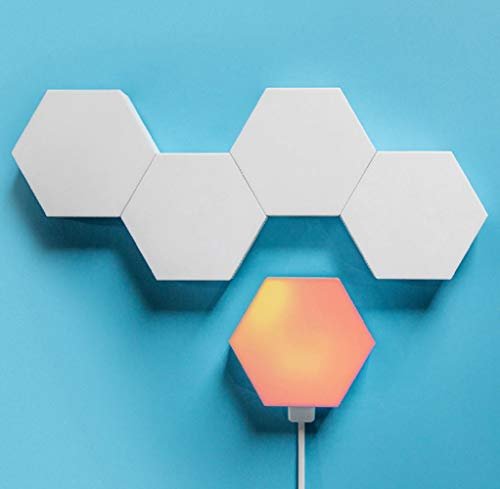JERN® Quantum Lamp DIY LED Night Light Creative Geometry Assembly Smart APP Control Amazon Alexa Lamp Life Smart (6 Hexagon Units with Base) 1 1700468048 380 JERN® Quantum Lamp DIY LED Night Light Creative Geometry Assembly