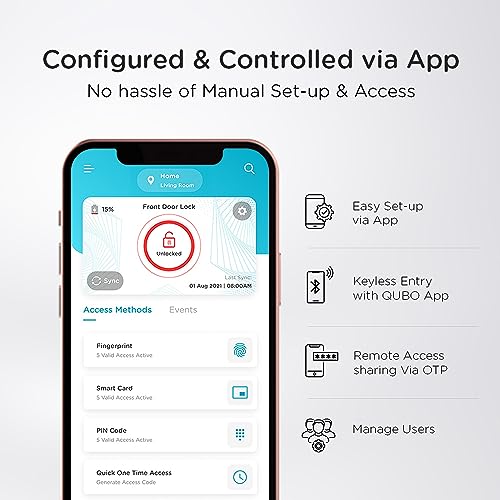 1700900304 99 QUBO Smart Door Lock Select from Hero Group 5 Way