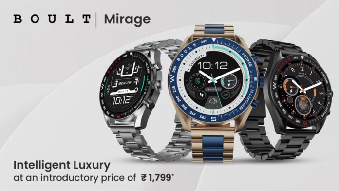 BOULT launches Mirage smartwatch, a feature-packed, affordable wearable BOULT launches Mirage smartwatch, a feature-packed, affordable wearable