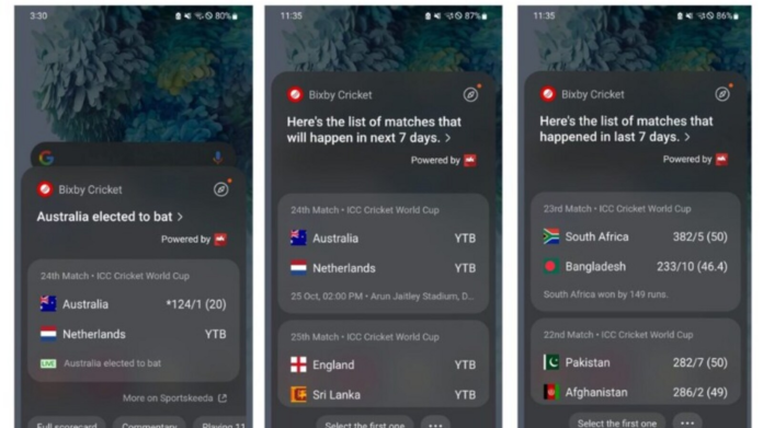 Samsung introduces Bixby Cricket ahead of India vs Australia Cricket Samsung introduces Bixby Cricket ahead of India vs Australia Cricket World Cup finals
