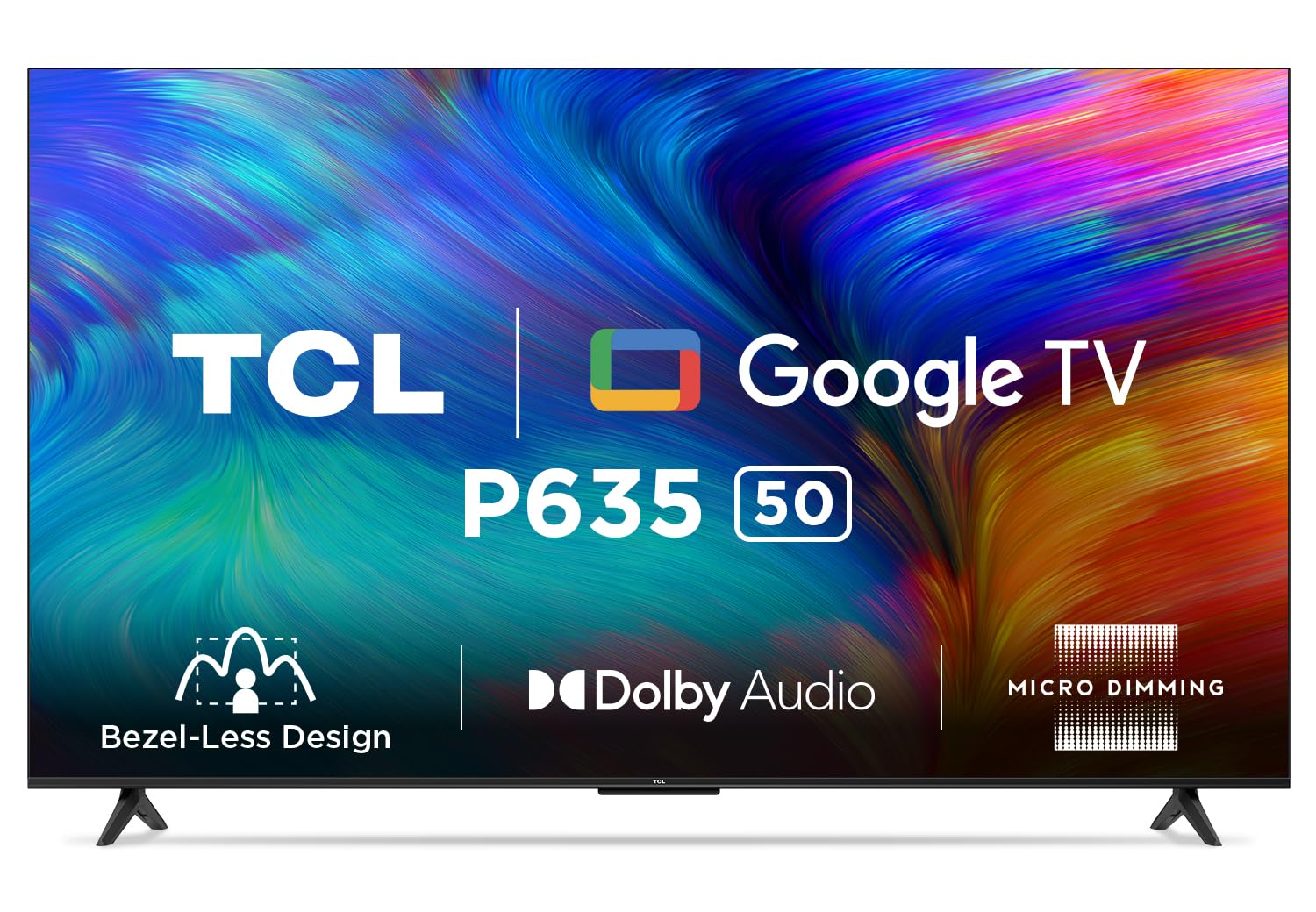 TCL 126 cm (50 inches) 4K Ultra HD Smart LED Google TV 50P635