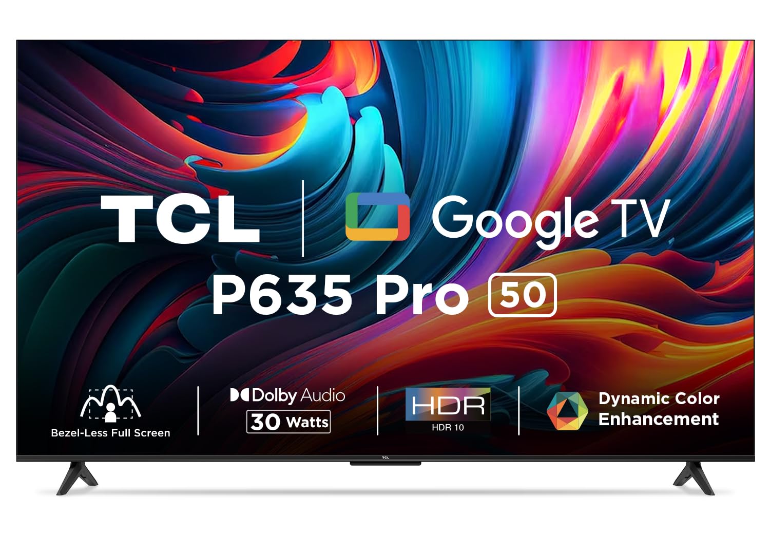 TCL 126 cm (50 inches) 4K Ultra HD Smart LED Google TV 50P635 Pro