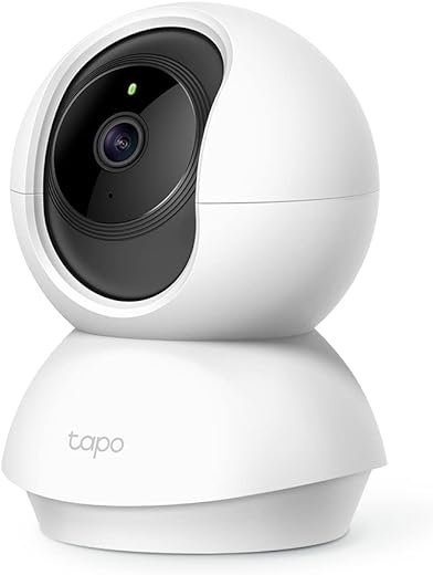 TP-Link Tapo 360° 2MP 1080p Full HD Pan/Tilt Home Security Wi-Fi Smart Camera| Alexa Enabled| 2-Way Audio| Night Vision| Motion Detection| Sound and Light Alarm| Indoor CCTV (Tapo C200) White