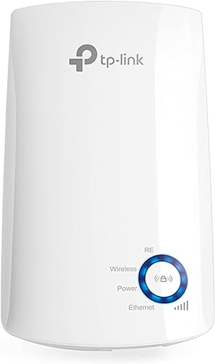 TP-Link TL-WA850RE Single_Band 300Mbps RJ45 Wireless Range Extender, Broadband/Wi-Fi Extender, Wi-Fi Booster/Hotspot with 1 Ethernet Port, Plug and Play, Built-in Access Point Mode, White