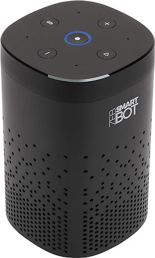 ZEBRONICS Zeb-Smart Bot 5W Wi-Fi Smart Speaker with Ir Blaster, Alexa Built-in, Works with iOS and Android Smartphones (Black)