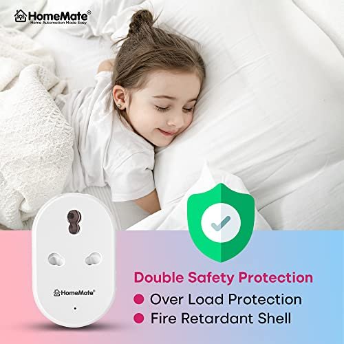 1702283686 882 HomeMate WiFi Smart Plug Socket 16A Pack of 1 With